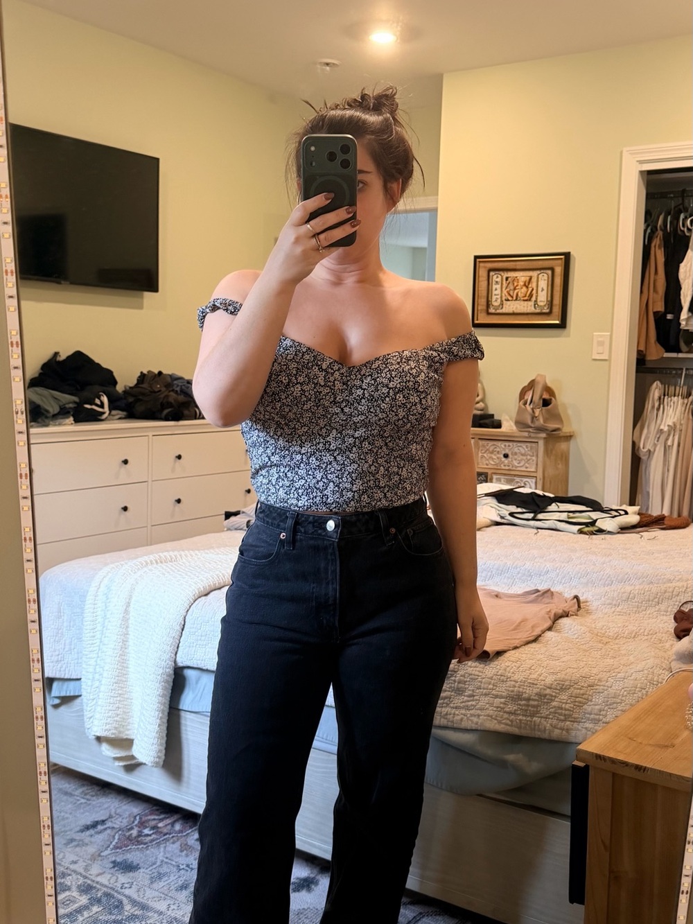 Off-Shoulder Floral Top